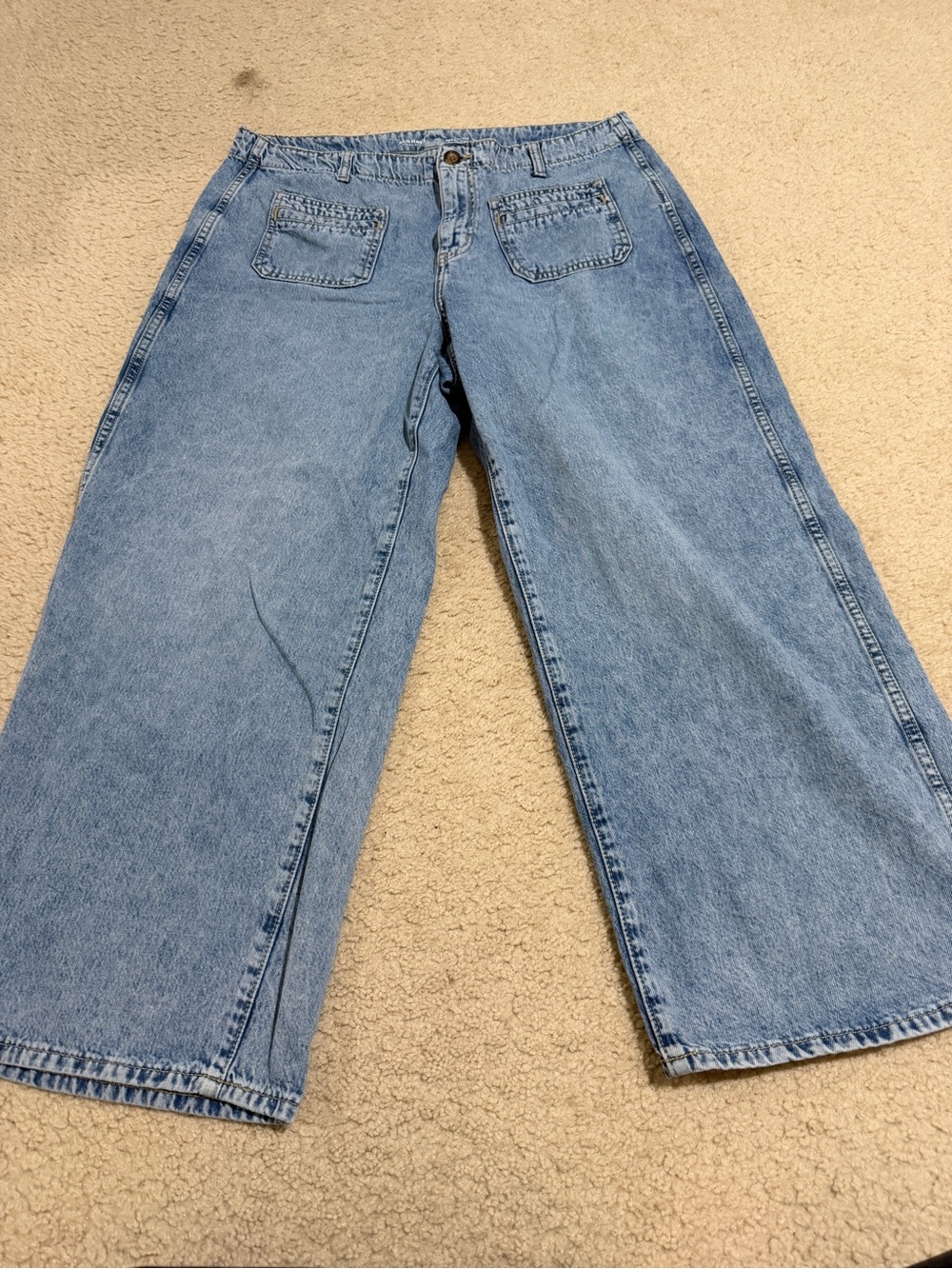 Old Navy Light Blue Wide Leg Jeans